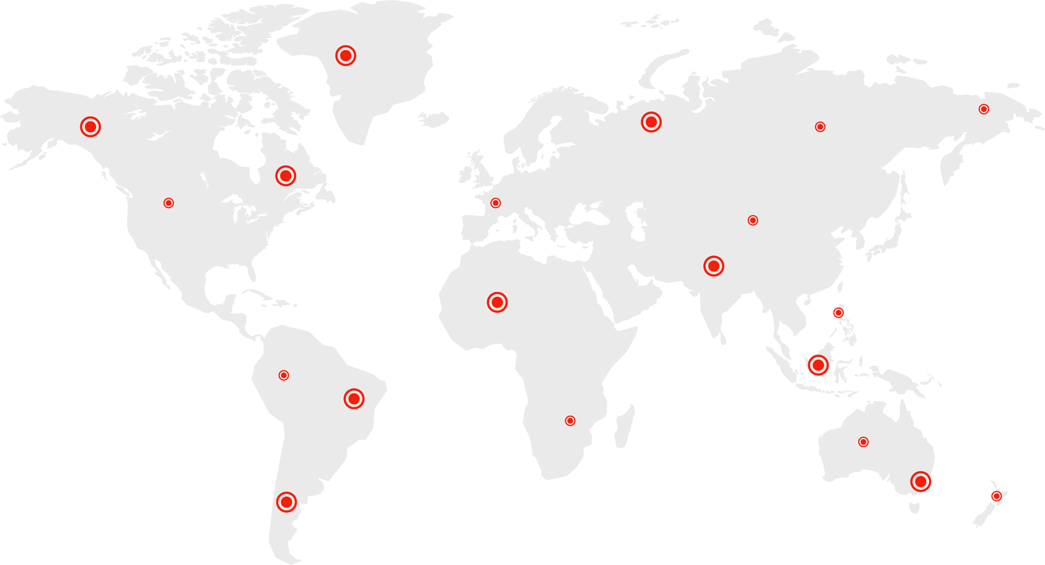 Mapa del mundo con Envios de CLHGO